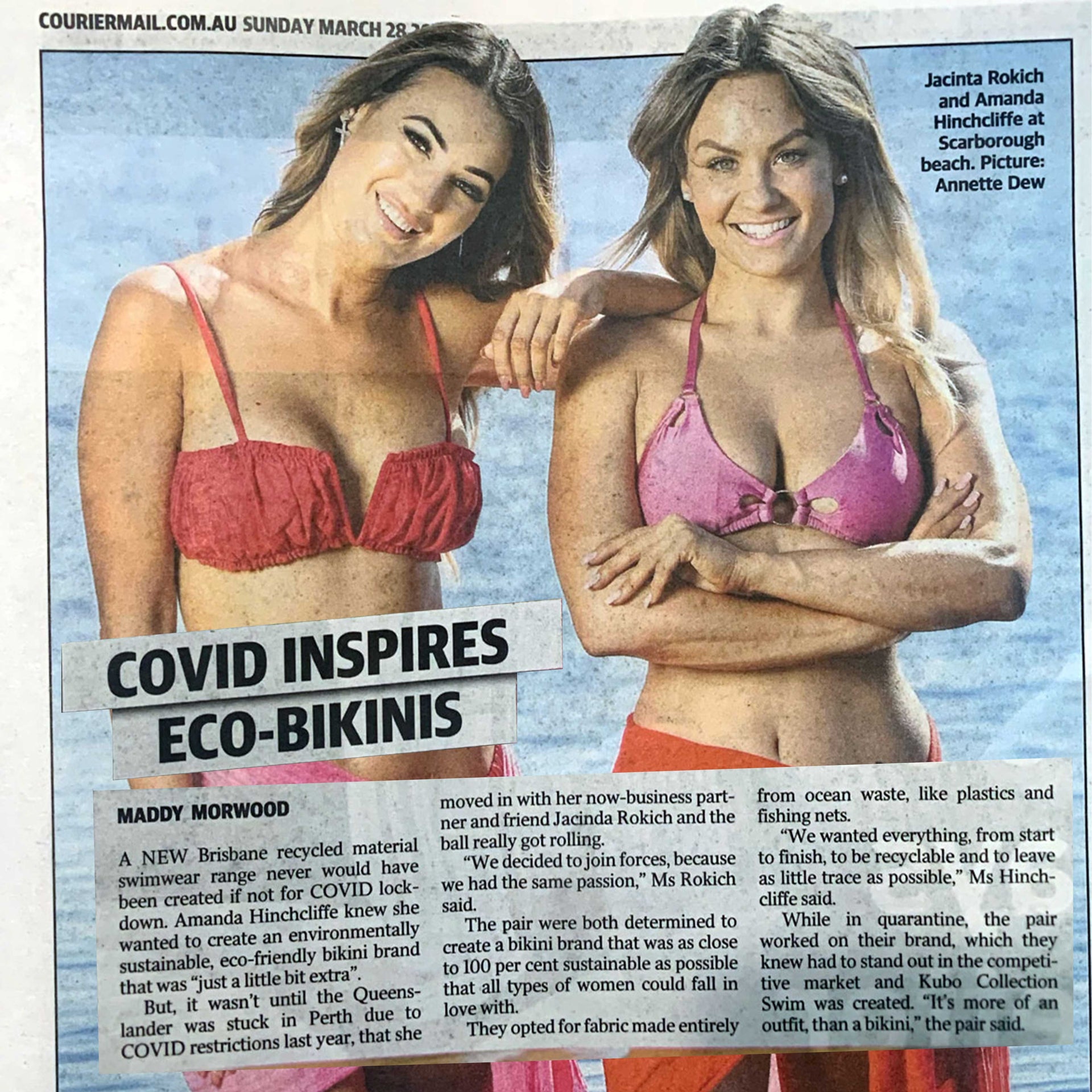 KOBU Launches During Covid Lockdown - As seen in Courier Mail